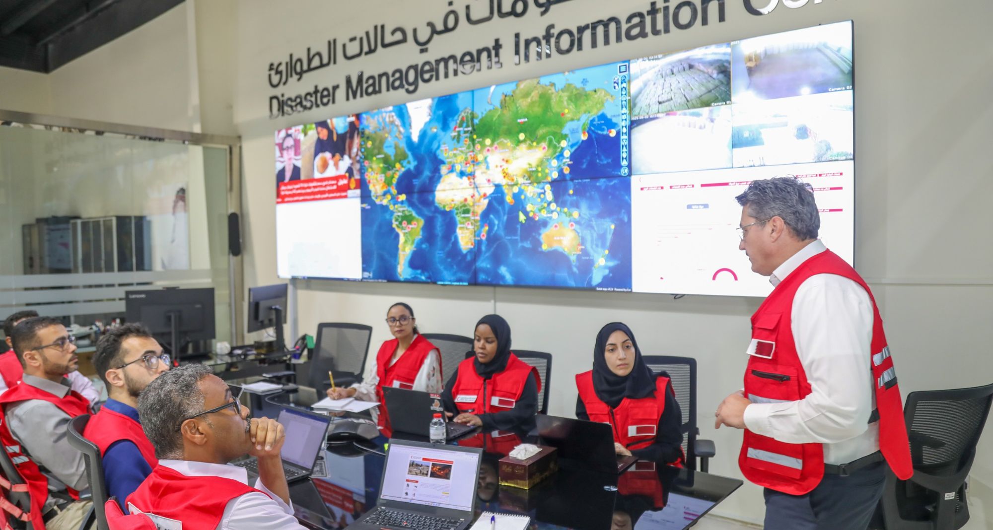 Disaster Management Center of the qrcs is monitoring the earthquake in Afghanistan